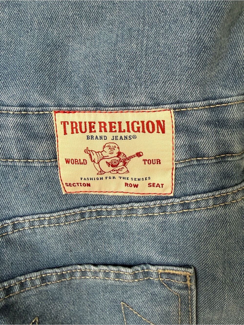 NWT True Religion Medium Denim Short-Sleeve Button-Front Mini Dress - Picture 5 of 8
